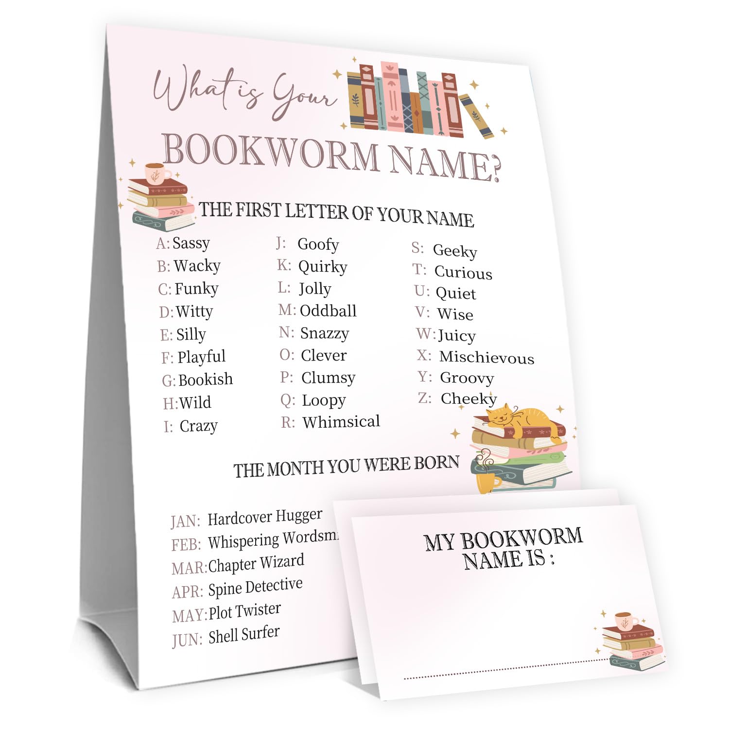 Beer Name Game Sign - Party Decorations -11
