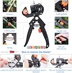 Glarks Kit professionnel de découpe de feuilles de jardin de arbres fruitiers avec rubans en caoutchouc de greffage