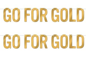 Beistle 2 Pack Go for Gold Foil Streamers