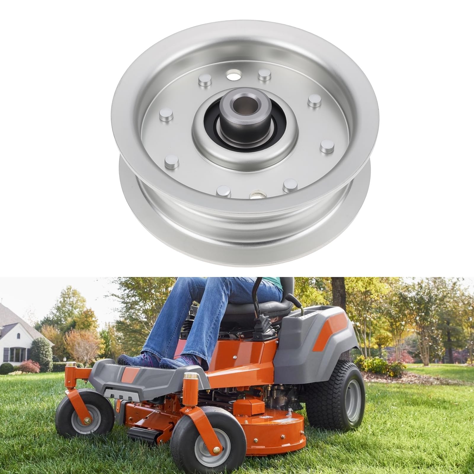 SG Store Spannrolle mit Flansch für Rasenmäherdeck 07300028 07324100 Kompatibel mit Ariens 40" 42" 44" 48" 52" Und 60"