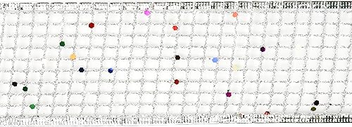 Miniatura 8 de MEEDEE Cinta plateada con purpurina, cinta de Navidad plateada de 2.5 pulgadas, malla cuadrada con alambre con cinta plateada brillante de arcoíris