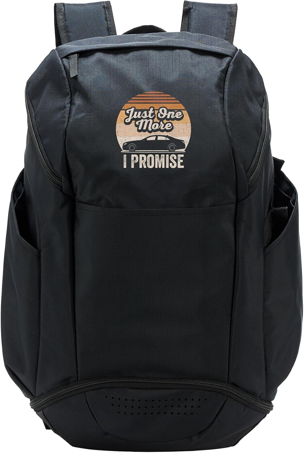 Just One More Car I Promise Funny Car Guy Retro Graphic Sport Backpack