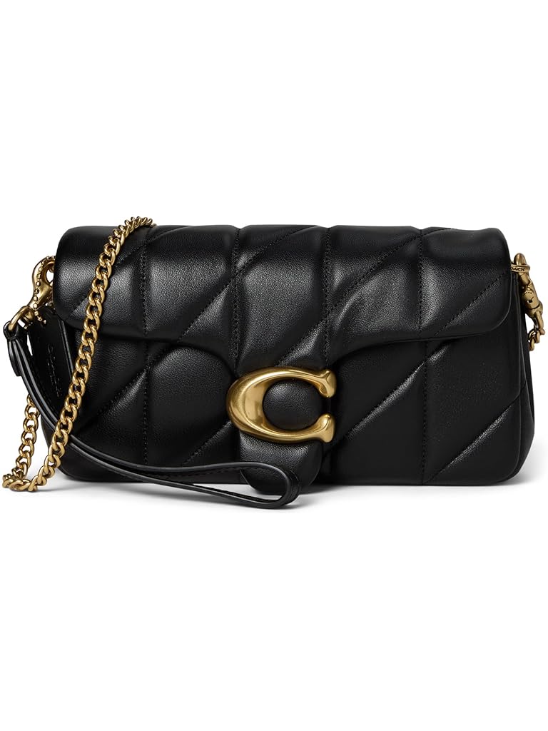 Black COACH Tabby Chain Crossbody Bag 19 With Quilting