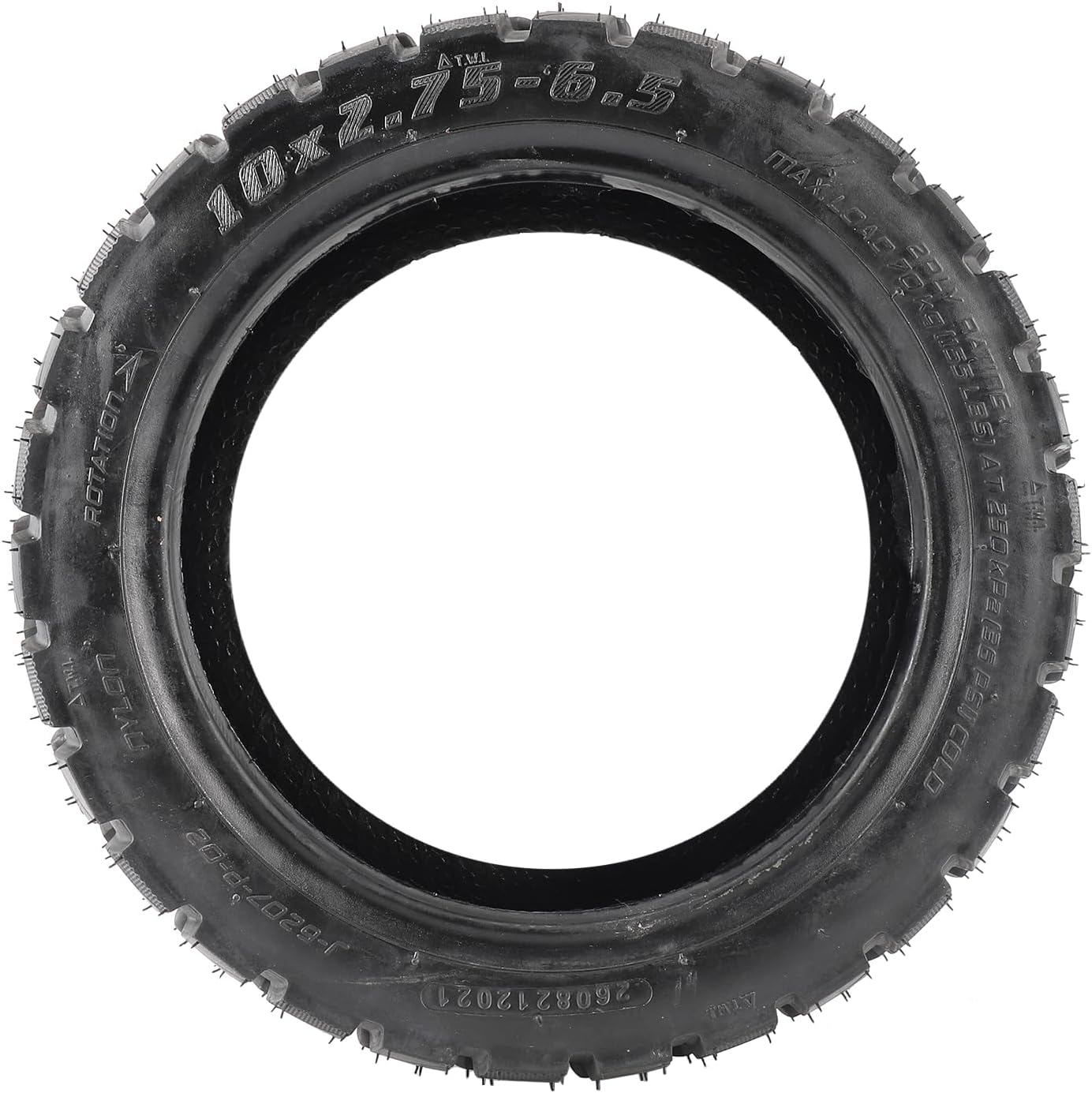 10x2.75-6.5 Tire,10 Inch Off Road Tubeless Replacement Outer Tyre compatible with Speedway 5 Dualtron 3 Electric Scooter wheel