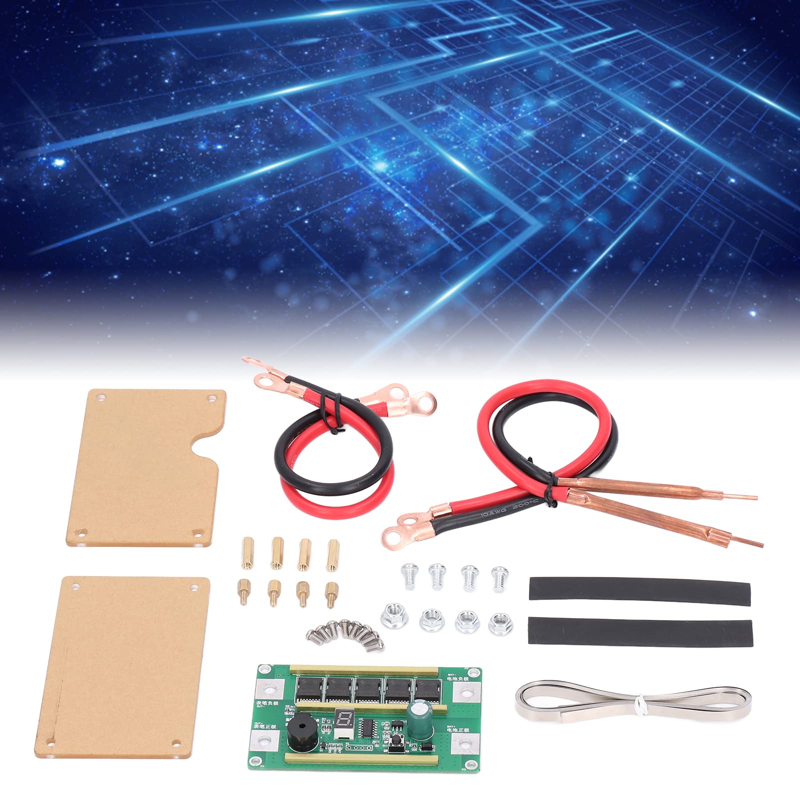 PENO Battery Spot Welder Set, DIY Portable Battery Storage Spot Welder Set, Portable Spot Welder Set Aluminum Oxide Copper Pin Welding Machine Circuit Board