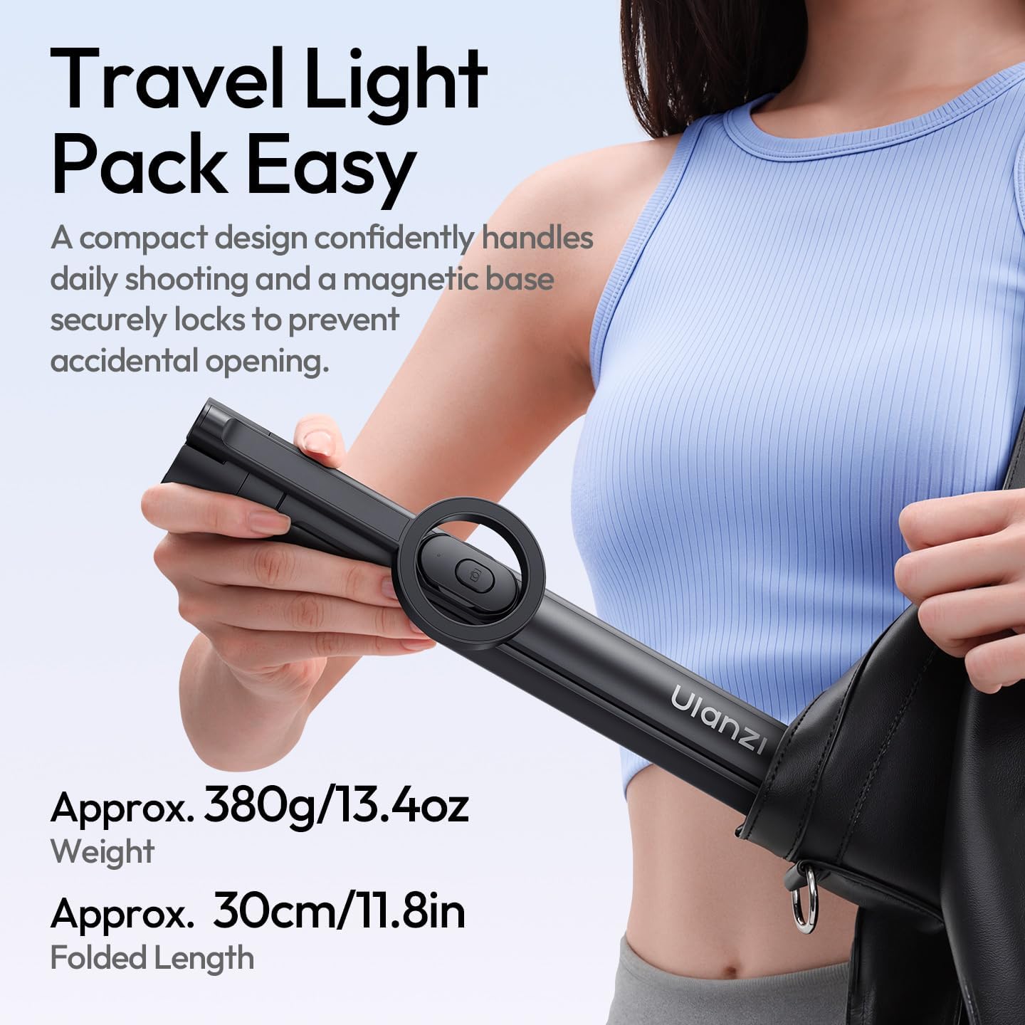 ULANZI Ungraded Magnetic Phone Tripod-71'' Auto Open Selfie Stick