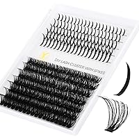 Vista 30 de Extensiones de pestañas individuales, 72 unidades, extensiones de pestañas individuales en racimo de 0.35-0.630 pulgadas, pestañas de volumen, banda