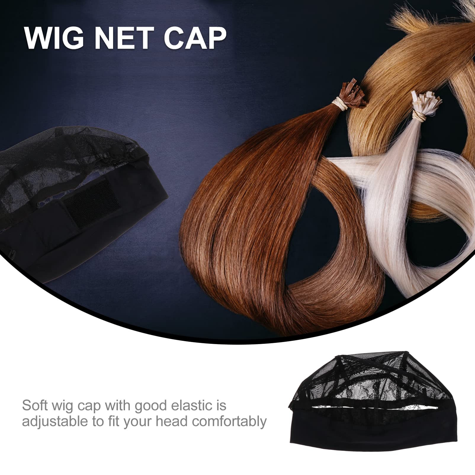 Baluue Wig Making Kit Stretch Wig Elastic Hair Net Mesh Hairdressing Accessories One Size Fits Most
