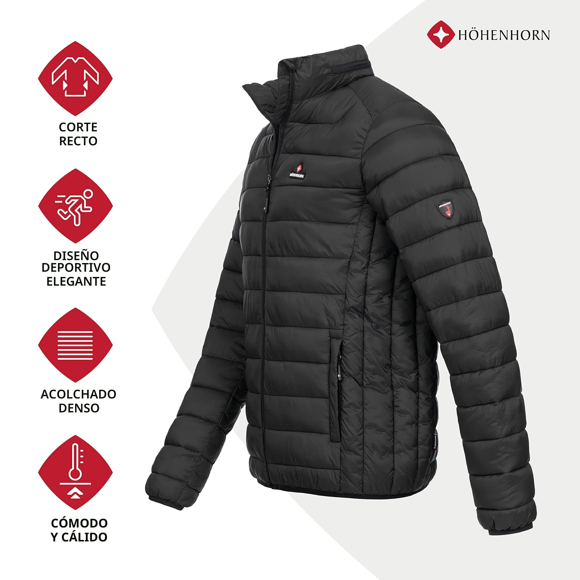 Höhenhorn Balmhorn - Chaqueta acolchada con capucha para hombre, de entretiempo