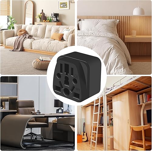 Miniatura 6 de Adaptador de enchufe de Reino Unido a EE. UU., adaptador de viaje Europa AU CN JP Asia Italia Suiza a Estados Unidos y Japón Adaptador de enchufe