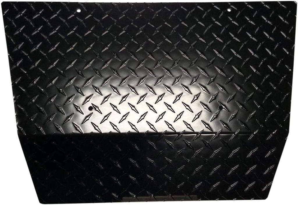 fits EZGO TXT Golf Cart Black Diamond Plate Front Shock Cover