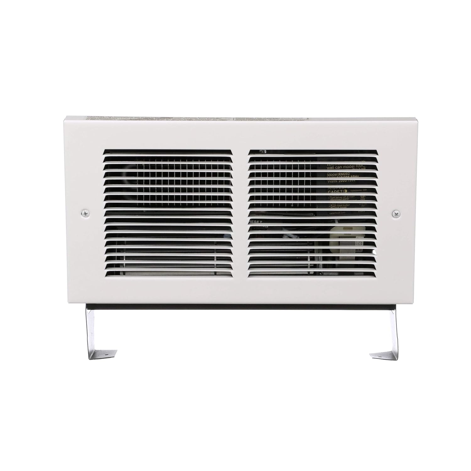 Up To 40% OFF CADET MANUFACTURING Register Series Electric Wall Heater Complete Unit (Model: RMC162W, Part: 63314), 240/208 Volt, 700/900/1600 and 525/675/1200 Watt, White