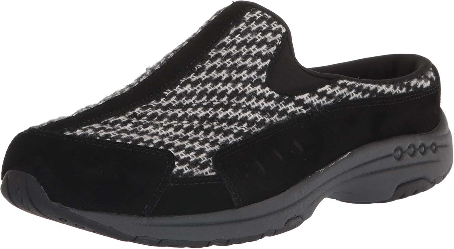 Easy Spirit Women's Traveltime555 Clog, Black 001, 9 Wide