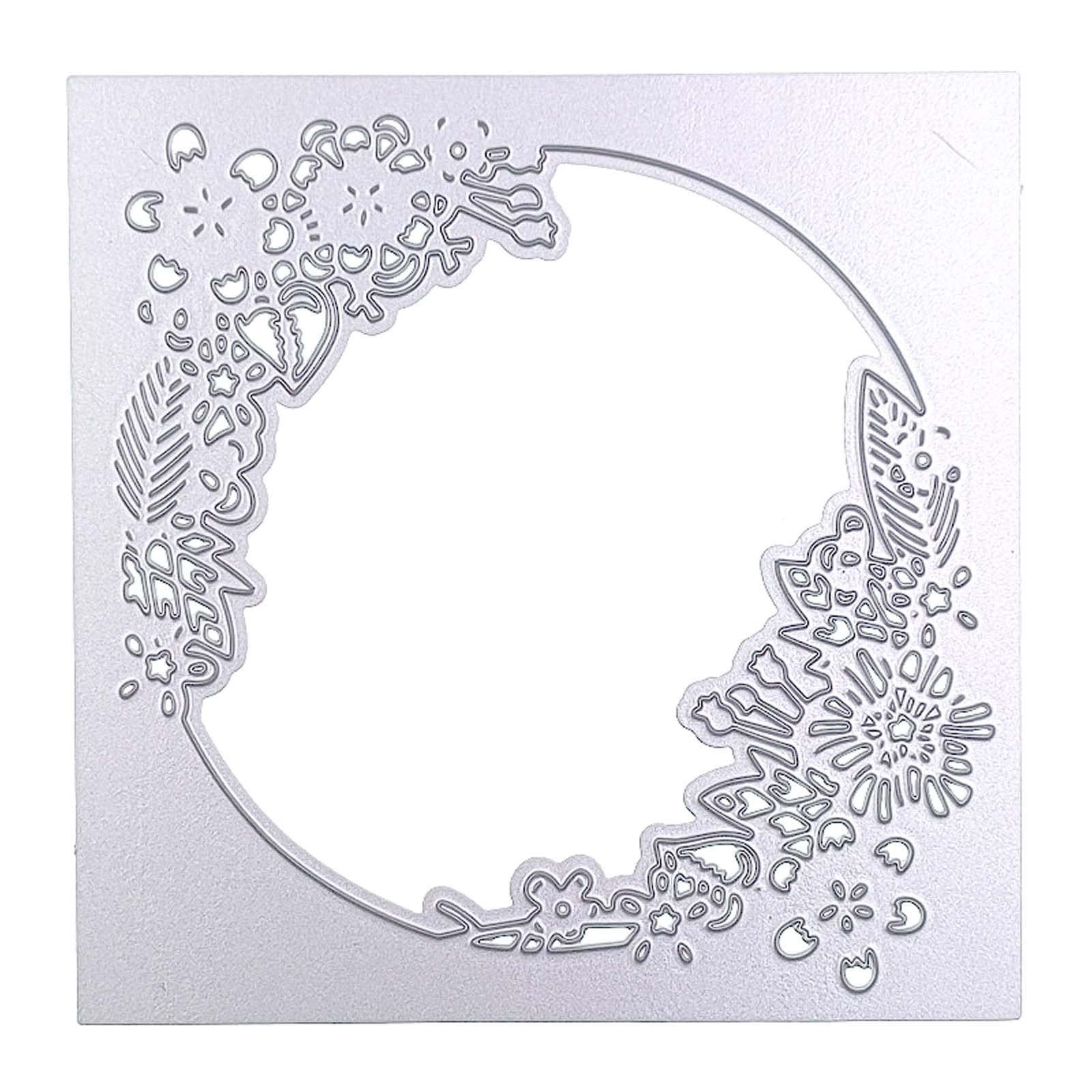 Tsophreniq Invitation Frame Metal Cutting Dies Scrapbooking Stencil Die Cuts Card Embossing Photo Album Template Mold Decor Metal Cutting Dies for Card Making