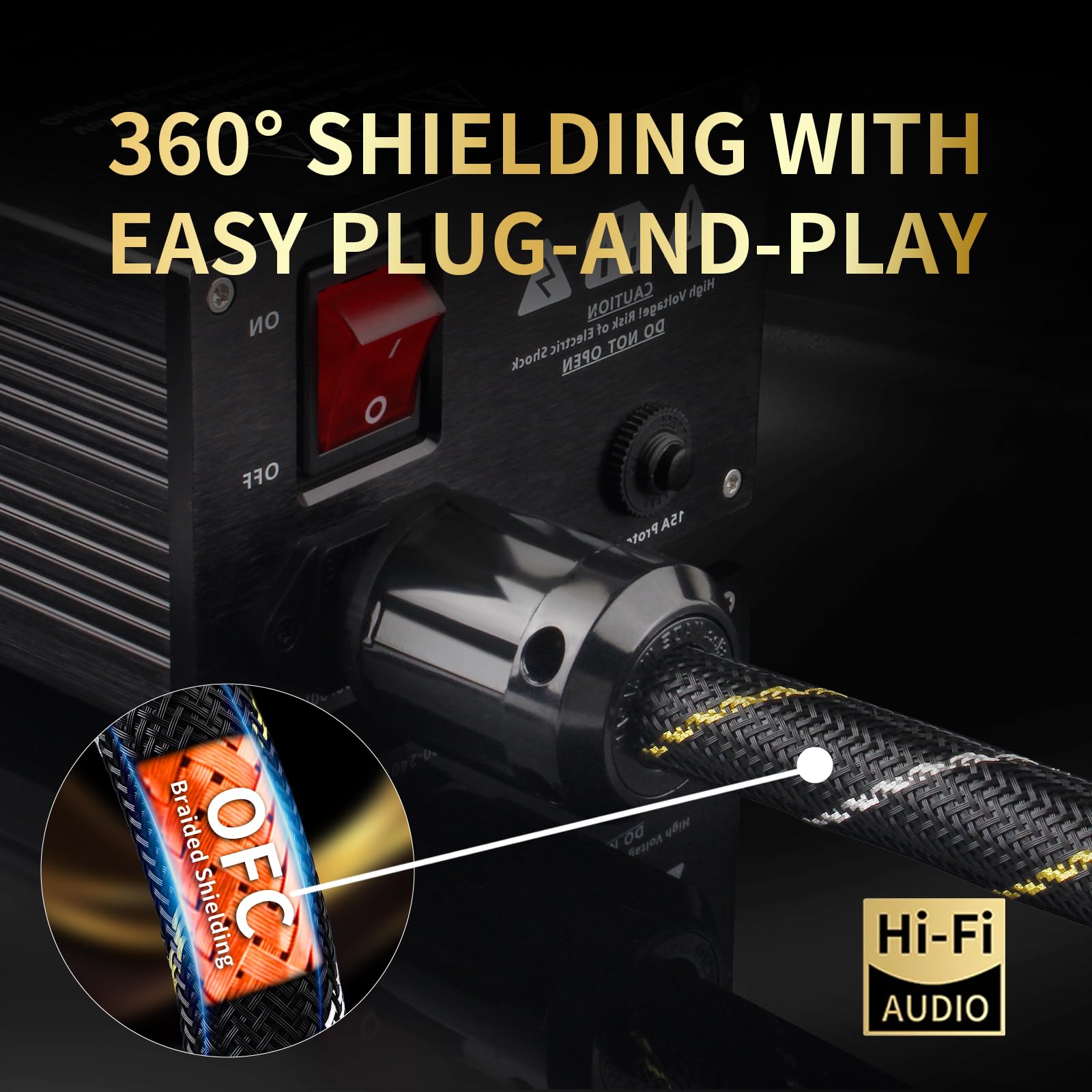Audiophile Power Cable - Enhance Your HiFi Sound -5