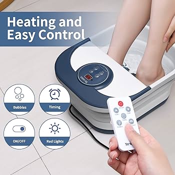 Amazon.com: Tenswa Collapsible Foot Spa Bath Massager with