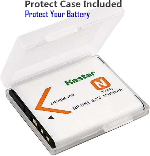 Miniatura 6 de Kastar - Cargador de batería para Sony NP-BN1, batería tipo N, Sony BC-CSN, cargador BC-CSNB, Sony Cyber-Shot DSC-WX80, Cyber-Shot DSC-WX100