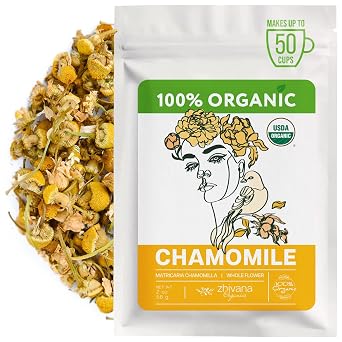 Organic Chamomile Tea Loose Leaf - Manzanilla Organica - Herbal Tea 2oz.