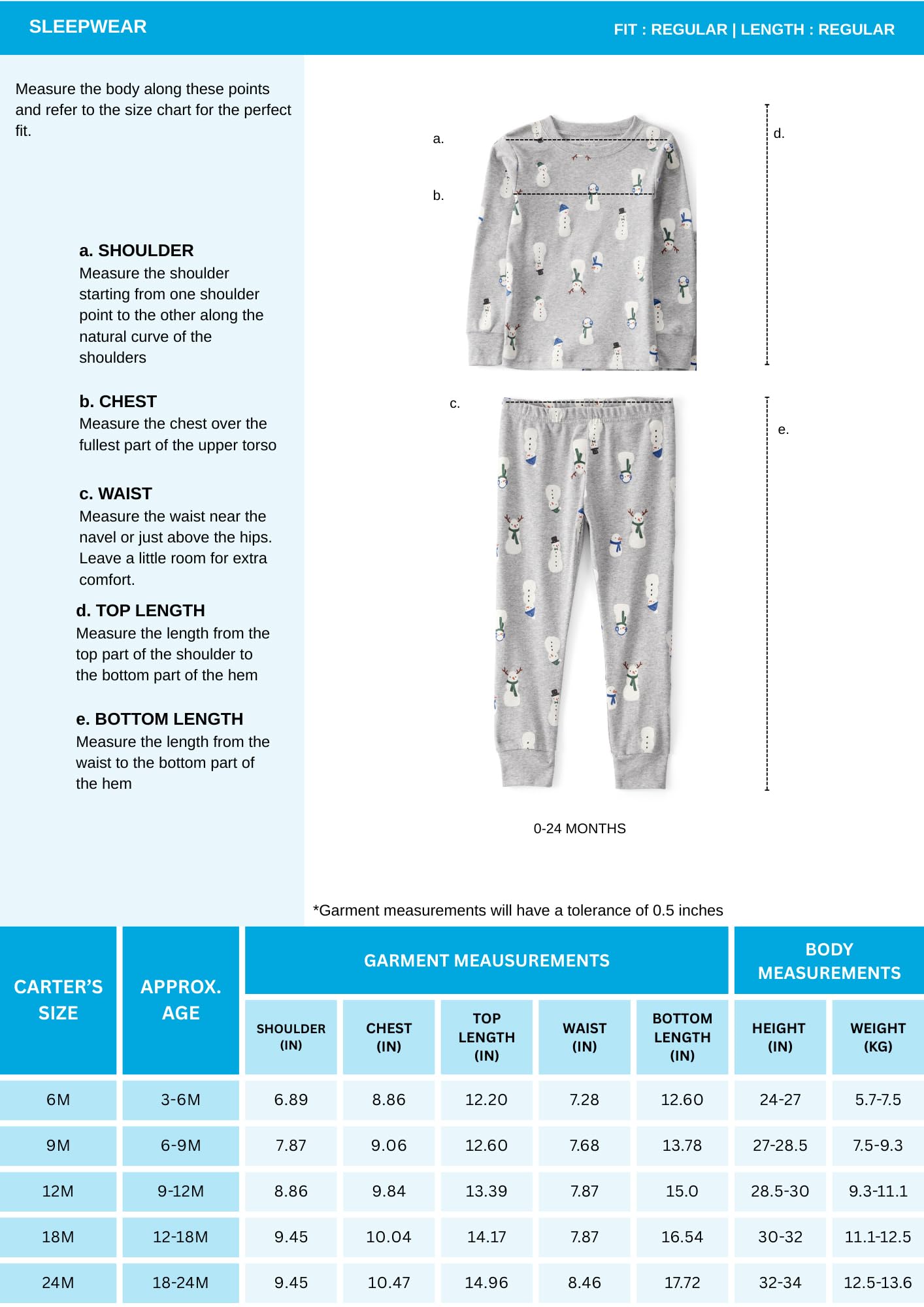 Carter's Set pigiama da ragazza, 4 pezzi, a maniche lunghe, vestibilità aderente con morbido cotone traspirante, scollo rotondo, comodo essenziale per il sonno quotidiano