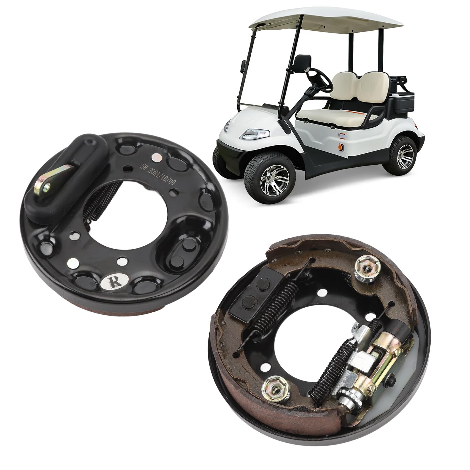 Ausla Kit freni completo per golf cart con ganasce 70998G01 70998G2, compatibile con EZGO TXT PDS G19 G22