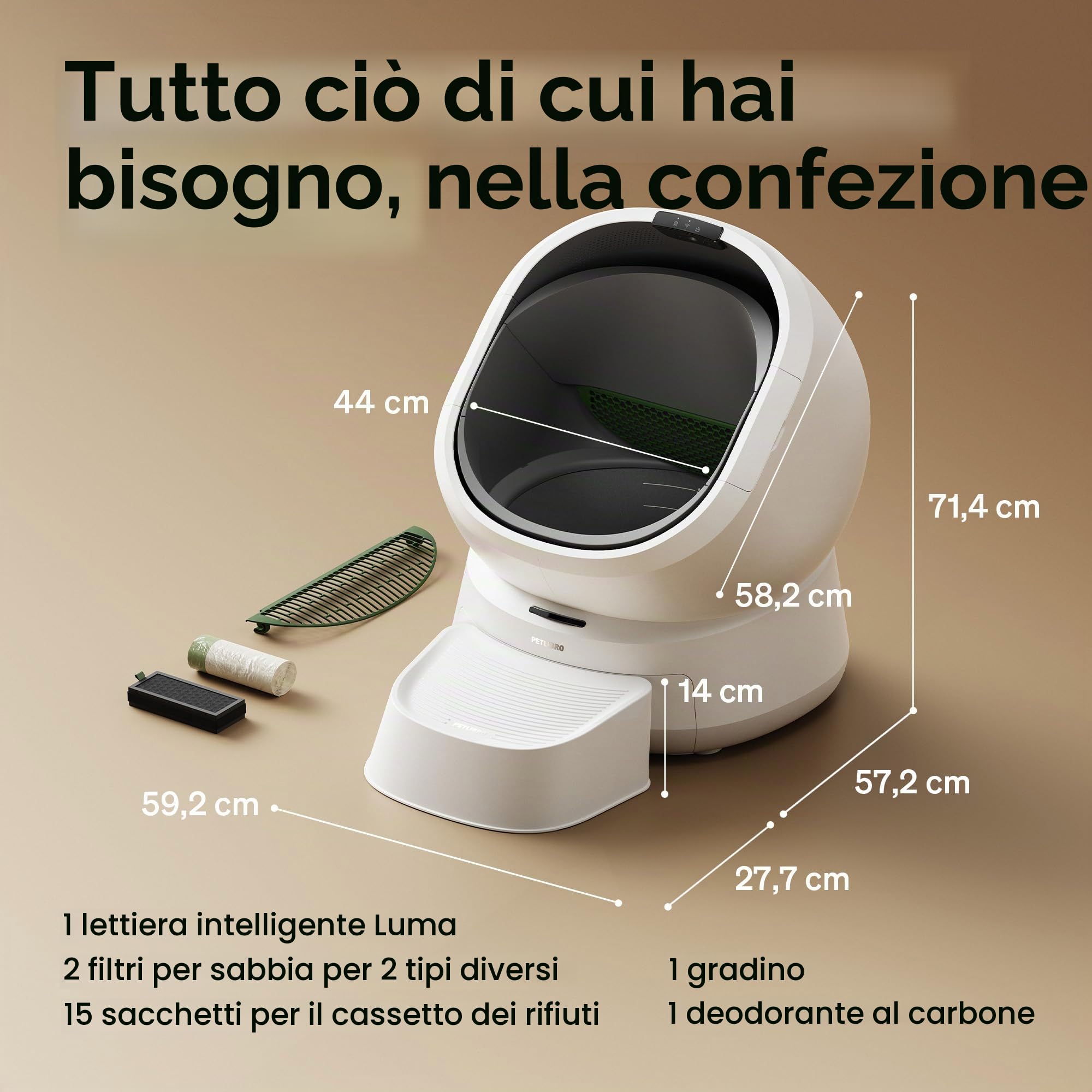 PETLIBRO Luma - Lettiera autopulente per gatti