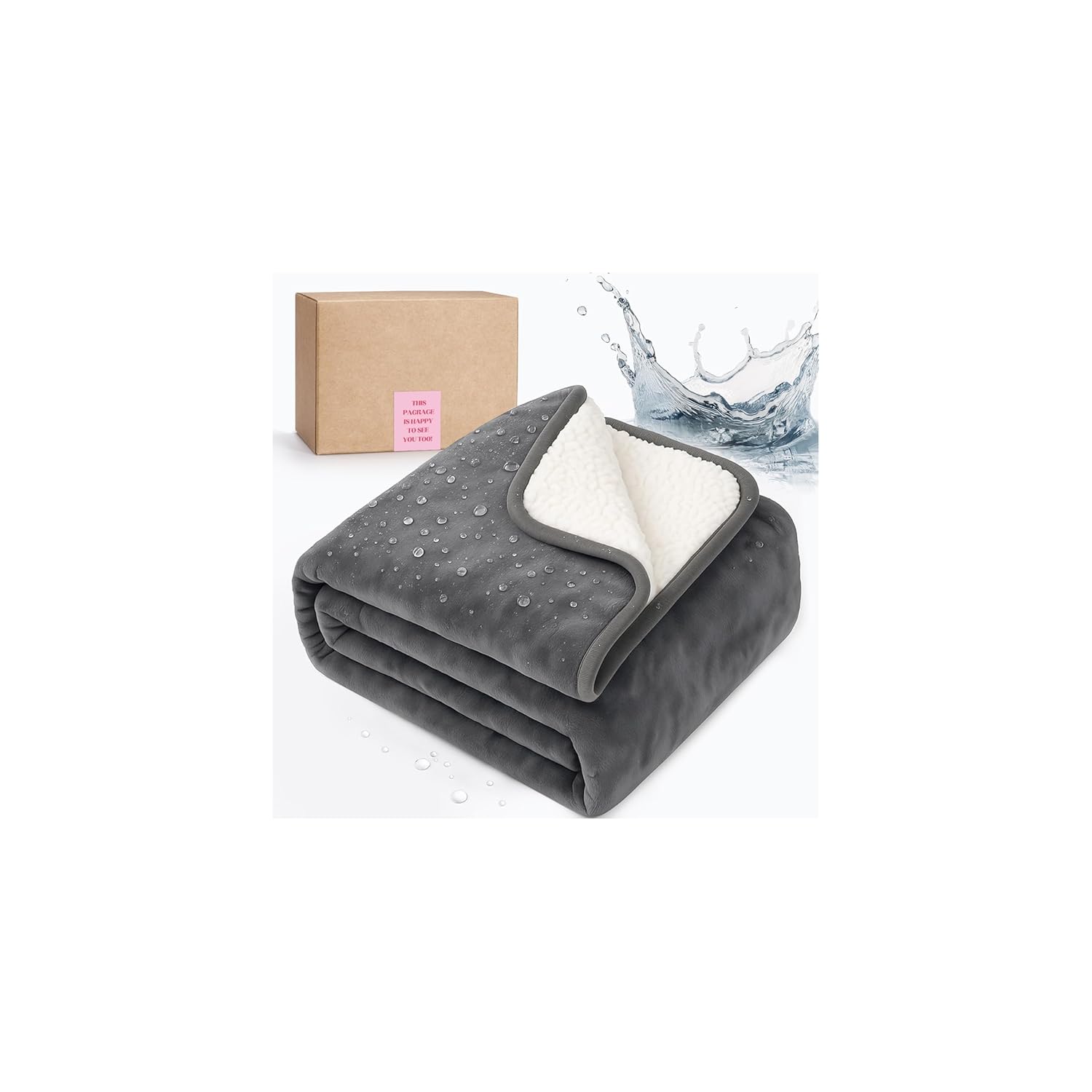 Waterproof Blanket for Bed Intimacy Love Blanket Waterproof and Stain Proof Absorbent Washable Bed Protector for Couples Liquid-Resistant