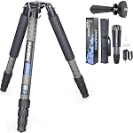 INNOREL NT404C Carbon Fibre Tripod Professional Birdwatching Caméra de service lourd 66lb/30kg Max Charger 40mm Max Tube Diamètre Bowl Tripod Birdwatching caméra Stand avec 75mm Adaptateur de bol universel
