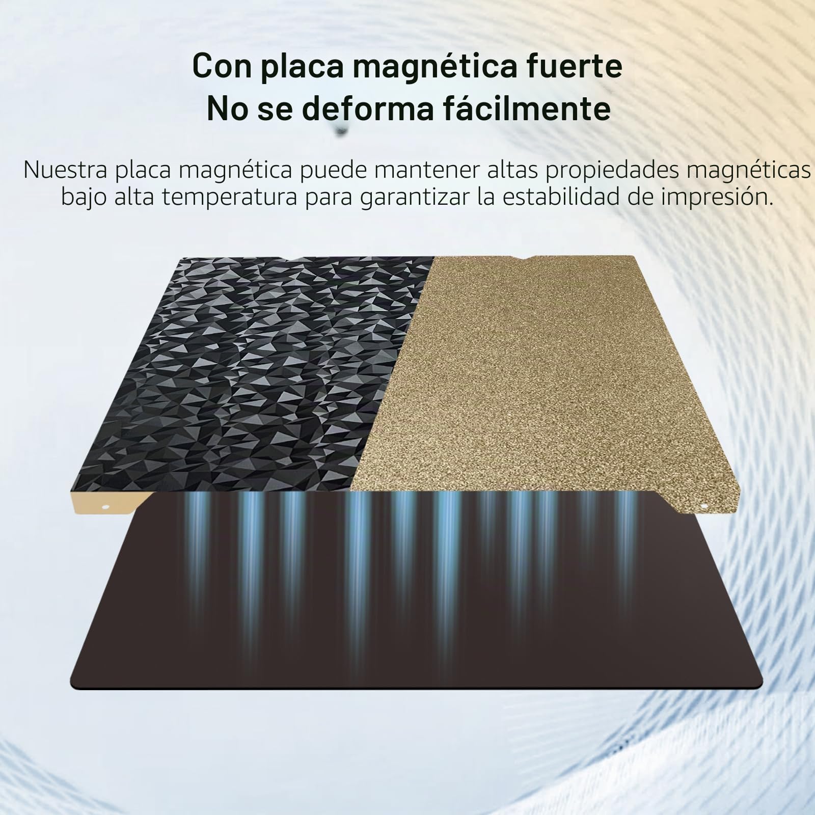 IdeaFormer PEO+PEI Cama Magnetica Plataforma de Acero Placa de Impresora 3D 235x235mm, PEO liso PEI Texturizado de Doble cara Hoja para Creality K1/Ender 5 S1/Ender 3 S1/Ender 3 V3 SE/Ender 3 V3 KE