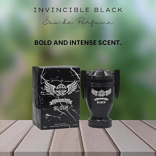 Miniatura 2 de Set de fragancias para hombre  Invincible Black & Vintage Heroes Noir Eau de Parfum  2 aerosoles de 3.4 oz (3.4 fl oz)  Larga duración  Caja de