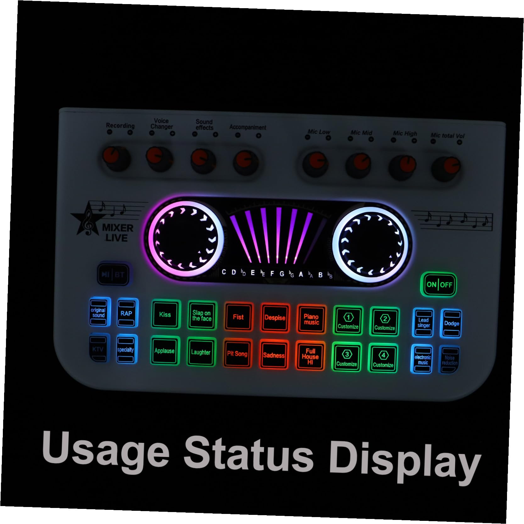 TOYANDONA Mezclador De Sonido De Karaoke Mezclador De Audio Profesional Para Dj Consola De Mezclas Equipo De Transmisión De Juegos Transmisión
