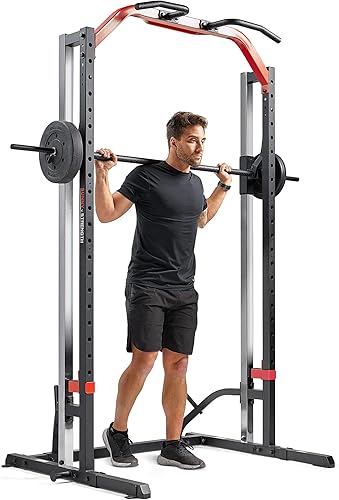 Sunny Health & Fitness Premium Squat Smith Machine Power Rack