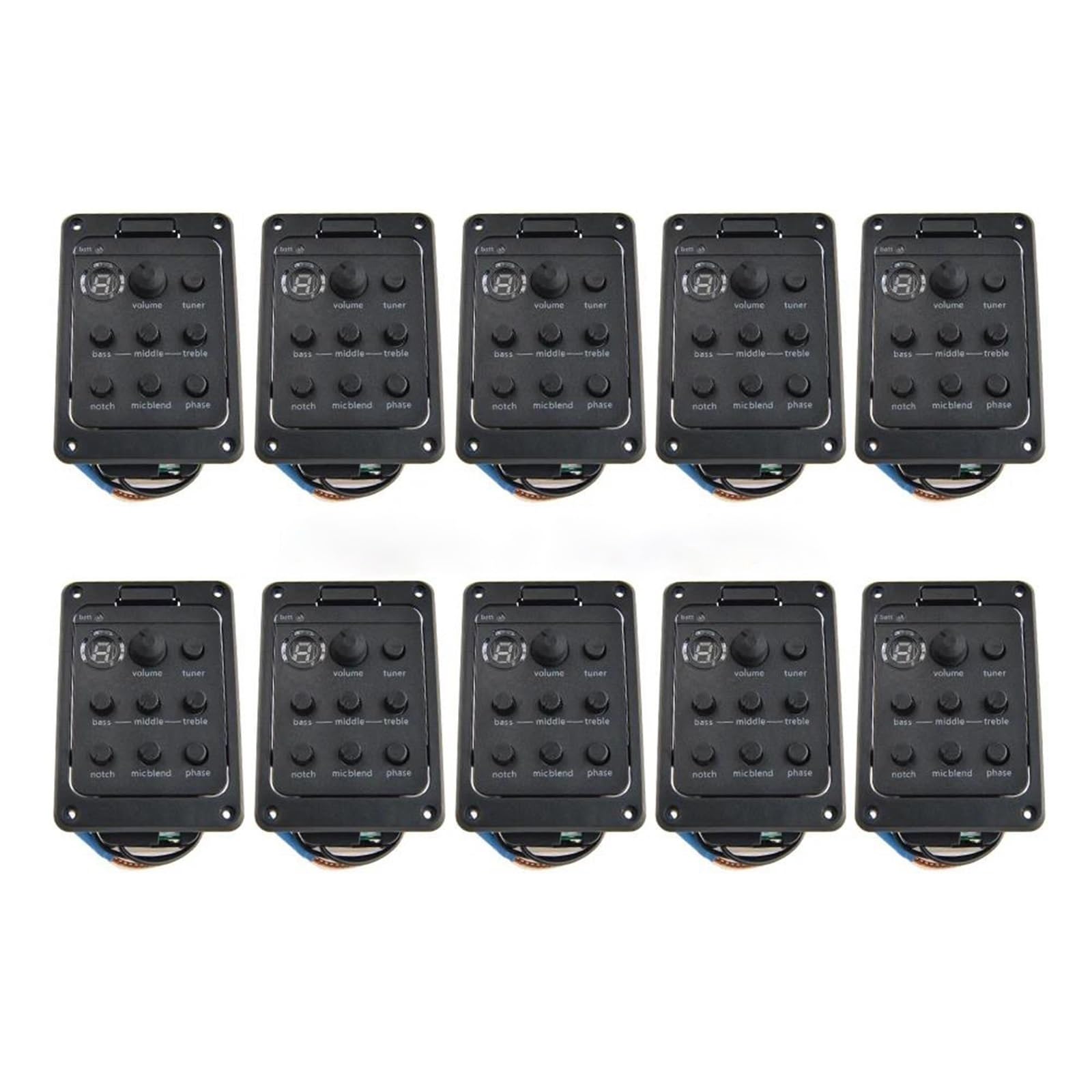 Pickup Per Chitarra Preamplificatore Per Chitarra Acustica Equalizzatore Accordatore Pickup Piezoelettrico Con Microfono Beat Pad Per Strumenti Folk 301 201 101(301 10pcs)
