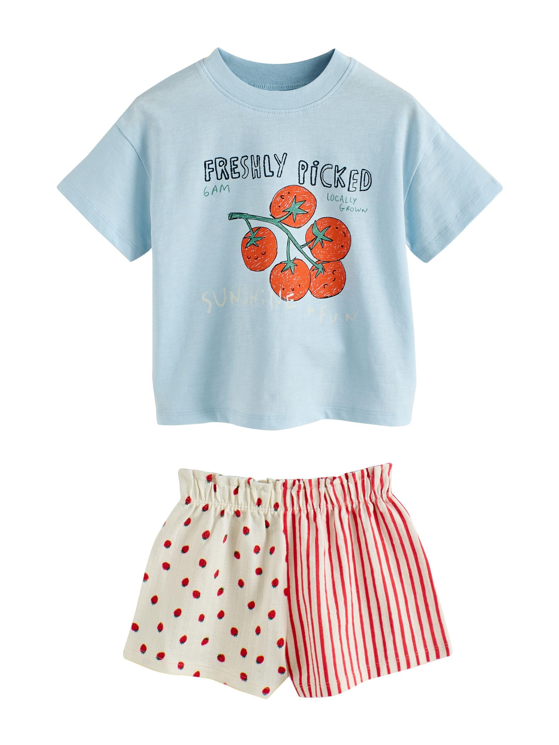 NEXT Mädchen Oberteil und Shorts, 2-teiliges Set