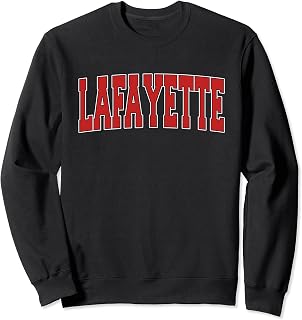 LAFAYETTE LA LOUISIANA Varsity Style USA Vintage Sports Sweatshirt