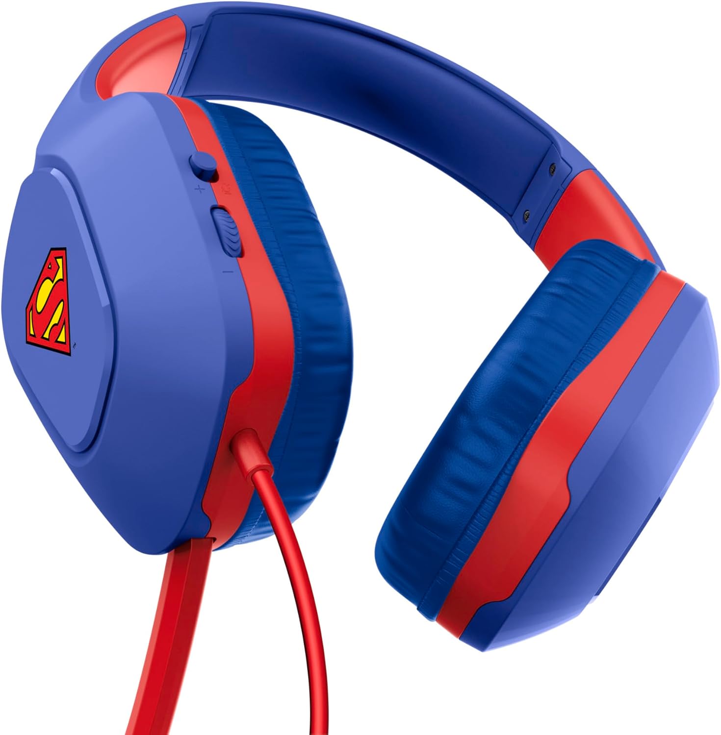 415SM Zirox Cascos Gaming Licencia Superman para PC Xbox PS4 PS5 Switch Mobile, Drivers de 50 mm, Conexión 3.5 mm, Micrófono Plegable, Auriculares Ligeros con Cable 1.2m Over-Ear, Azul 14