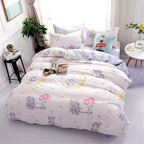 Amazon Lilisi Home 寝具カバーセット 4点セット 2枚枕カバー 1枚掛け布団カバー 1枚ベッドシーツ かわいい赤ちゃんゾウ ベビーゾウ 1 5m ベッド 寝具カバーセット オンライン通販 Amazon Lilisi Home 寝具カバーセット 4点セット 2枚枕カバー 1枚掛け布団カバー 1枚ベッドシーツ かわいい赤ちゃんゾウ ベビーゾウ 1 5m ベッド 寝具カバーセット オンライン通販