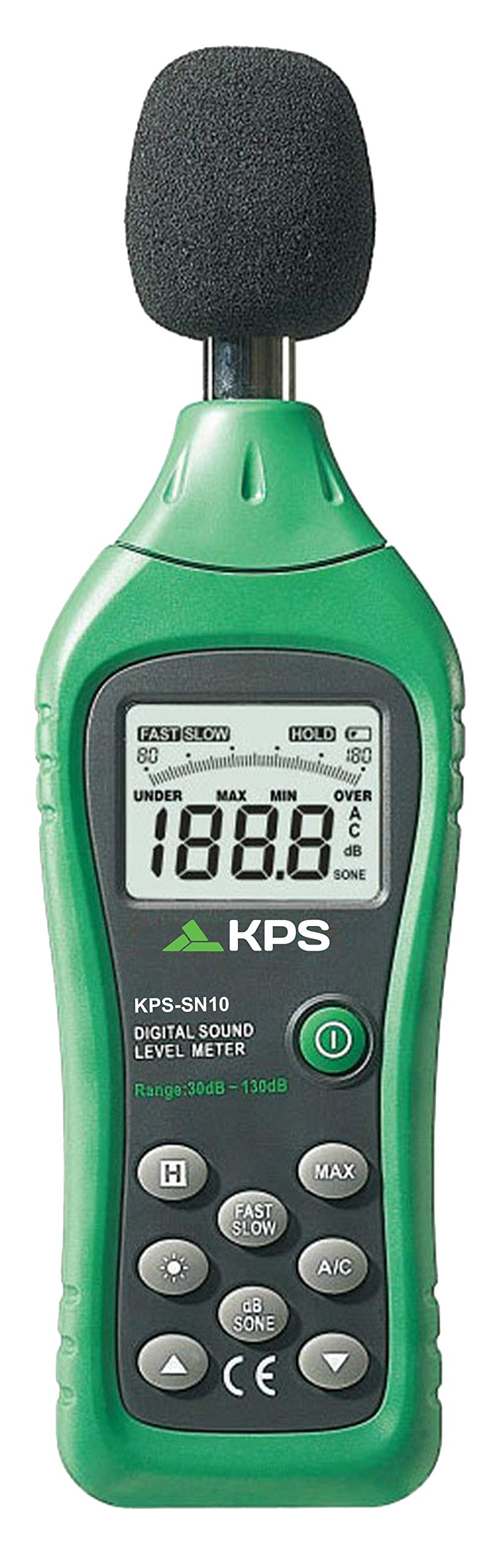 KPS-SN10 Sonómetro Digital Tipo II Medidor de Sonido 30-130dB muestreo 2 veces por segundo Frecuencias entre 3Khz-8Hz