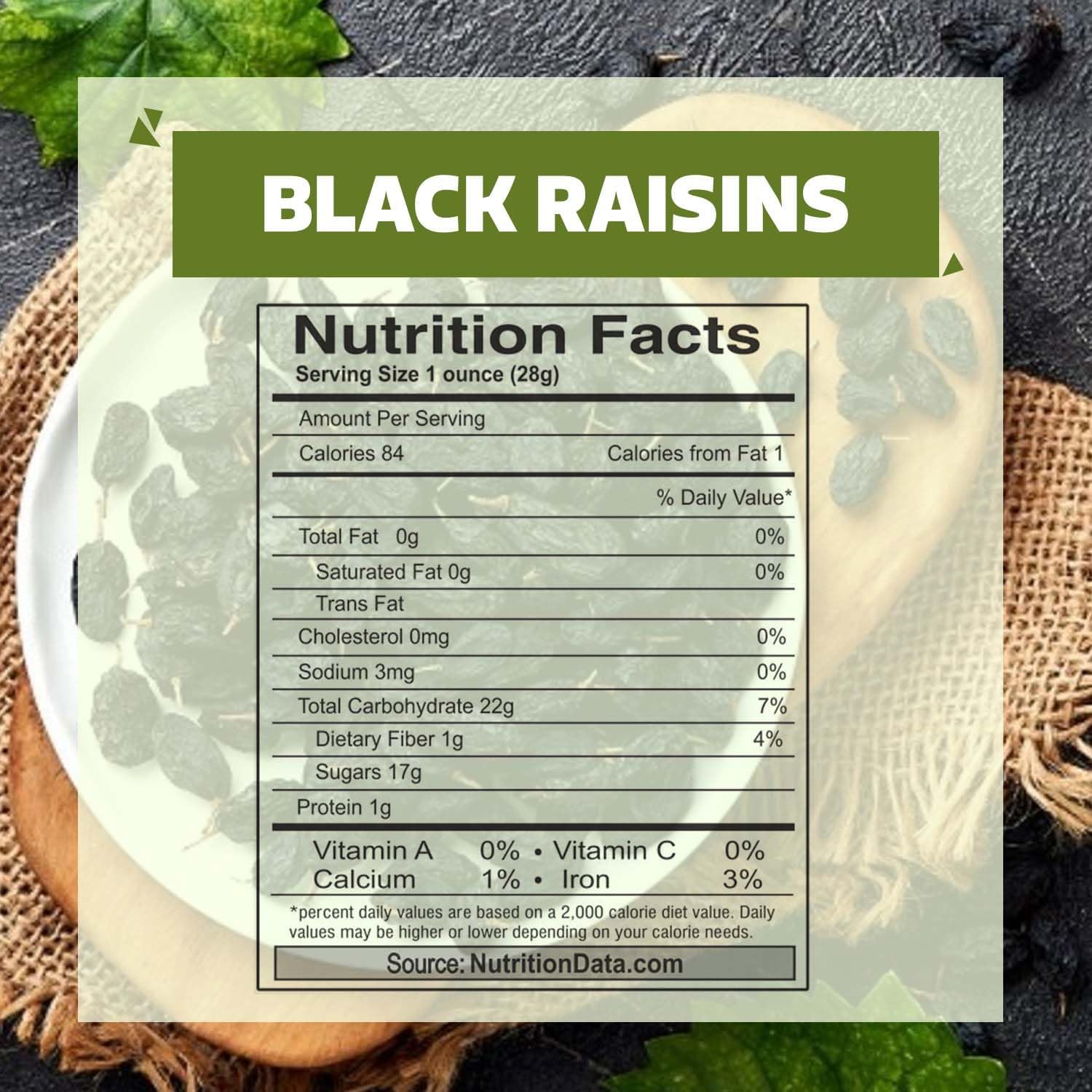 Seedless Black Raisin Kali Kishmish | Dried Fruits,100% Natural & Gluten-Free, Munakka Dry Fruit | Rich in Fiber, Iron, Calcium & Boosts Immunity -250 gm