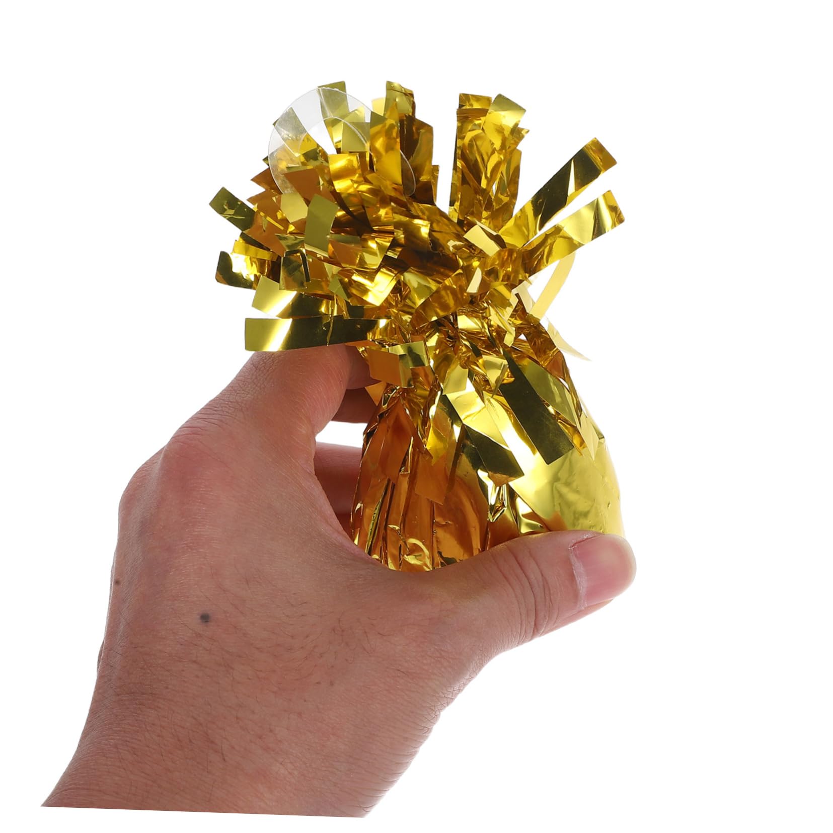 MAGICLULU 6 Ballonbeschwerer in Gold 6stücke aus Pvc und Zement für Ballongewicht Anhänger bei Hochzeit Jubiläum und Themenpartys