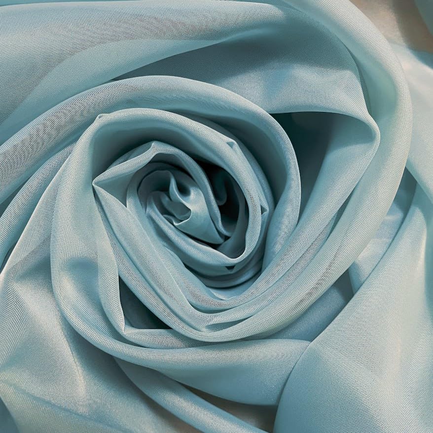 Megachest Wedding Voile Fabric 58 Inches Wide DIY Material (Ocean, 10 Meters Long) — image 1