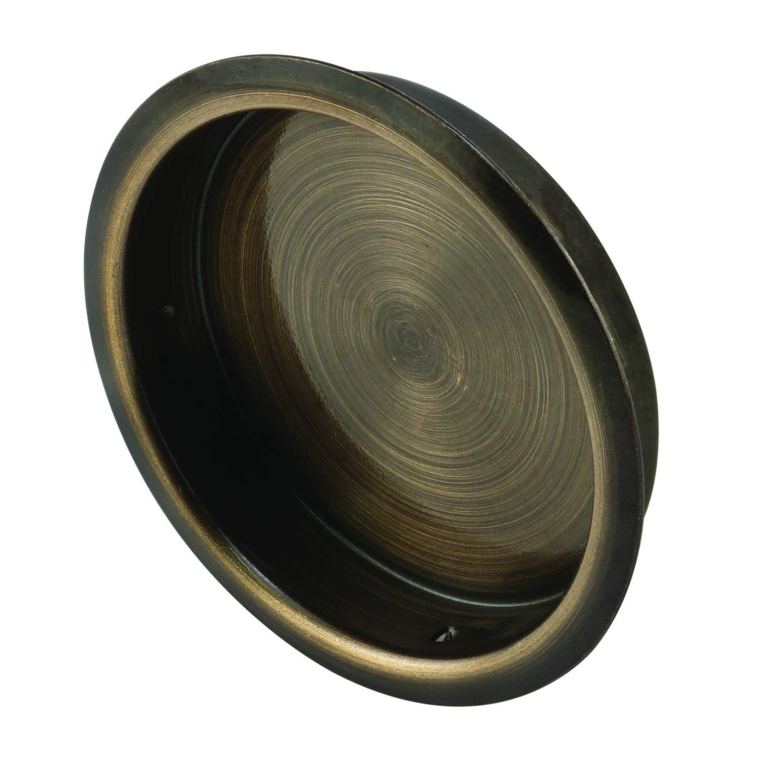 Prime-Line N 6766 Wardrobe Door Pull, Antique Brass, 1-3/4 in
