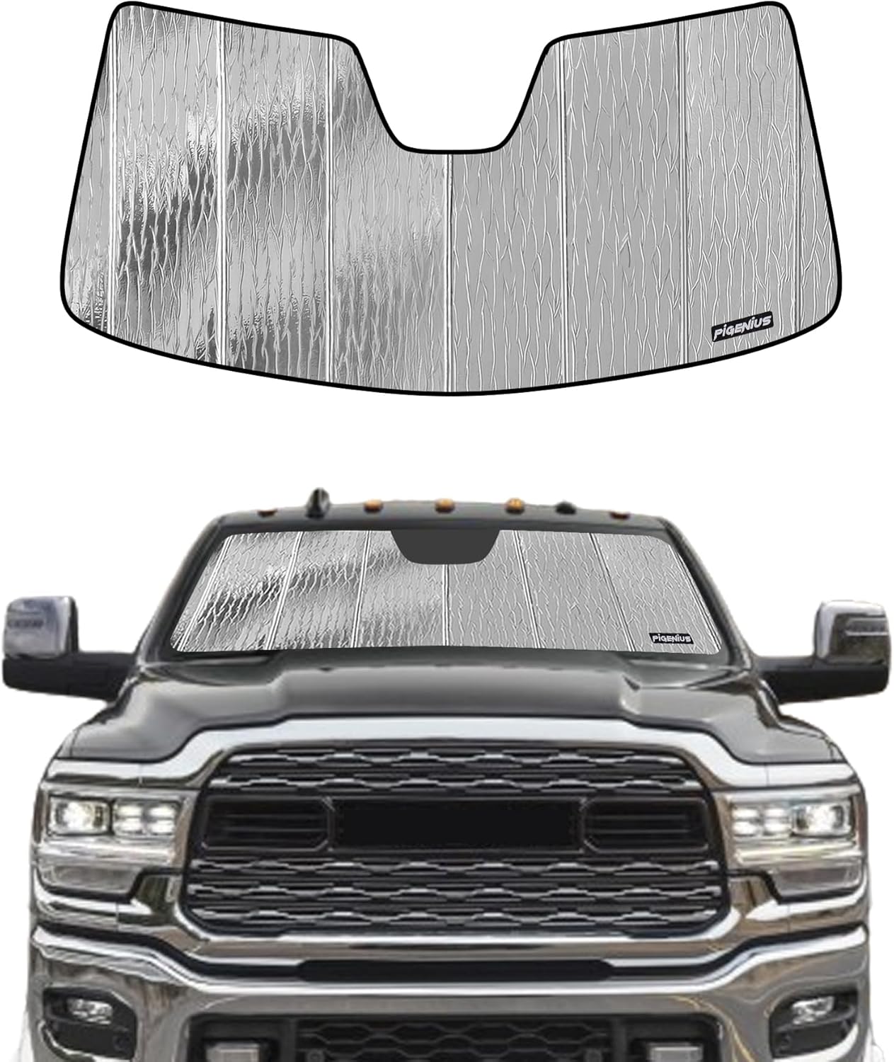 Windshield Sun Shade for Ram 2500/3500/4500/5500 2019-2024 with 5 inch Wide Sensor - AstraGuard