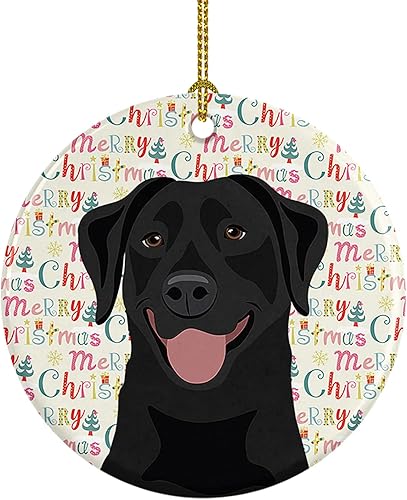 Miniatura 57 de Caroline's Treasures Adorno navideño de husky siberiano en blanco y negro #2 de cerámica para árbol de Navidad, decoración colgante para el hogar,