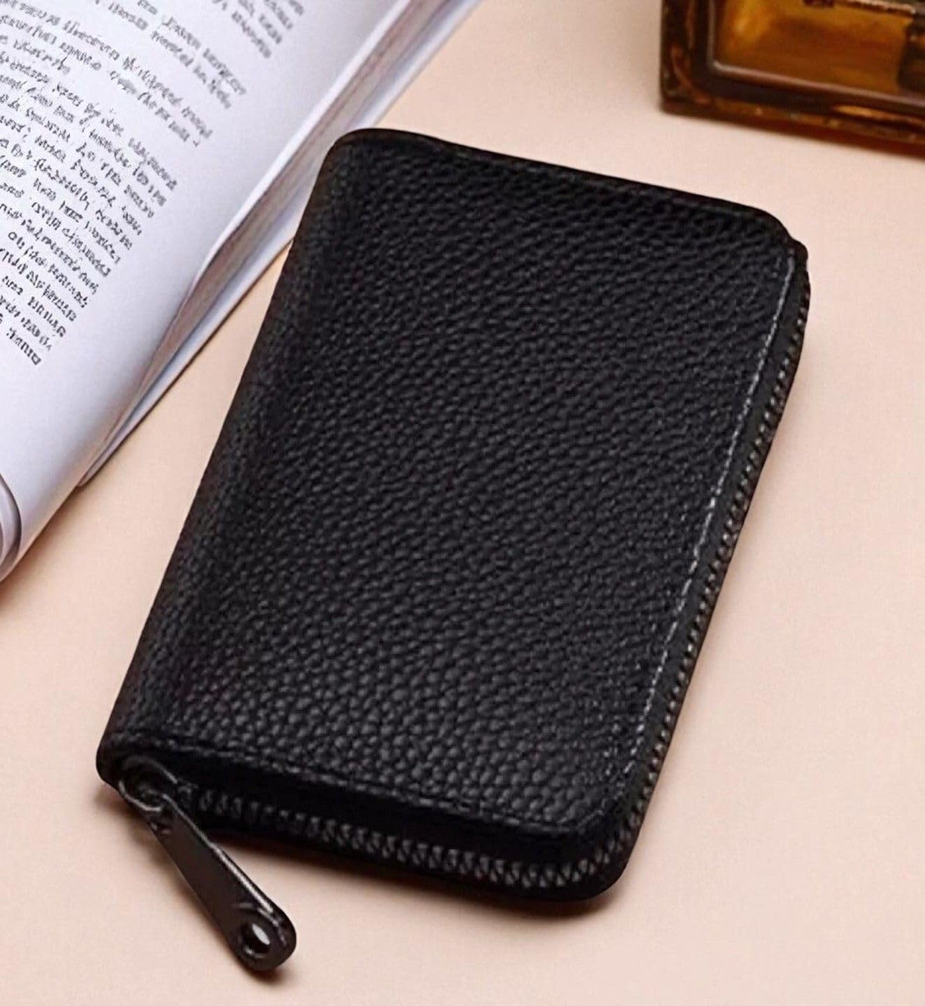 Slim Skinny Fit Card Wallet for Men and Women (SZNSaadu BBlackWG133330369)-image-1
