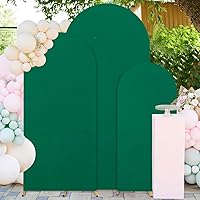 Vista 13 de FUHSY Cubierta de arco de elastano de 6 pies, cubierta de arco verde oscuro, cubiertas de arco de fondo elástico, paneles de arcos, telón de fondo