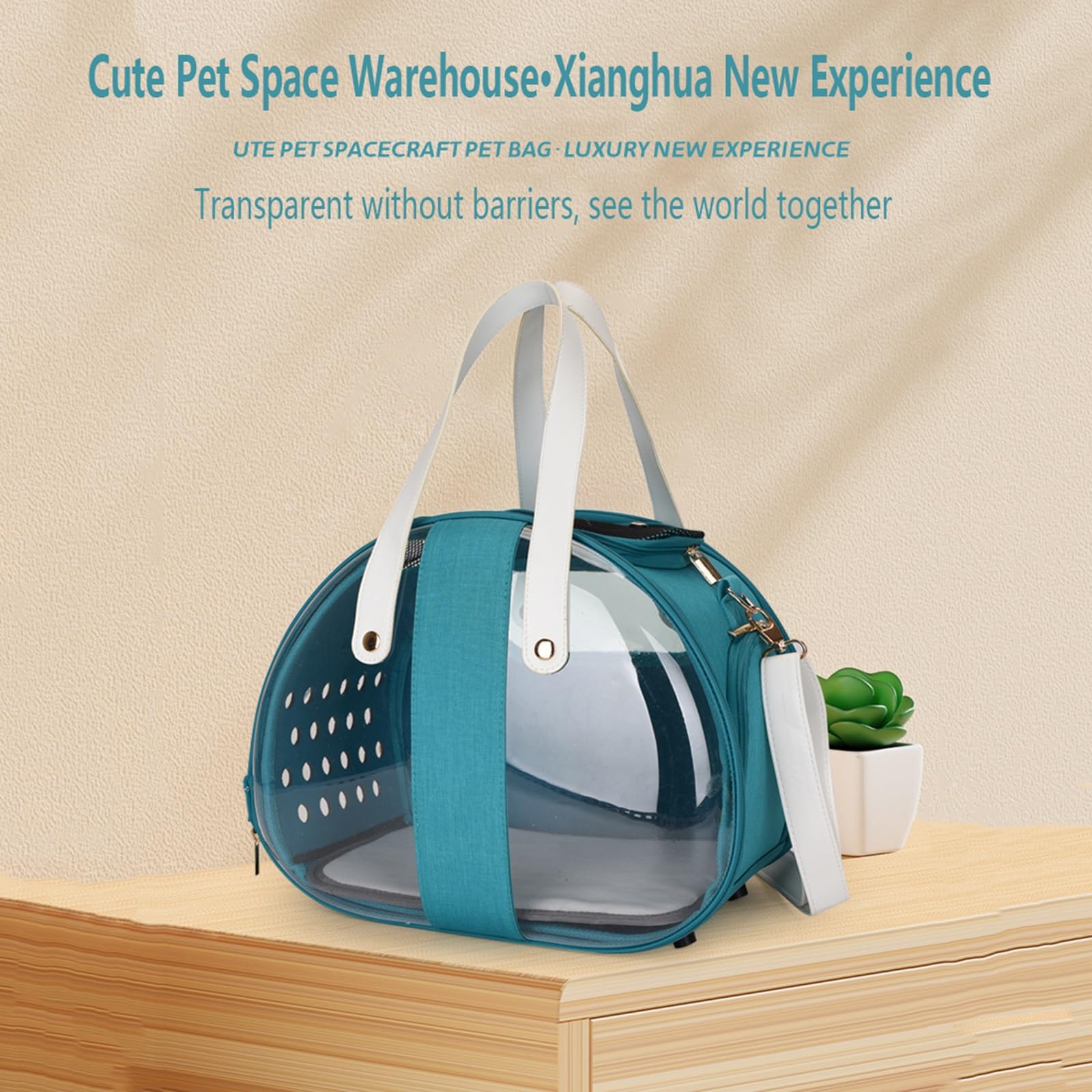 Transportín para Gatos Blando Plegable Impermeable Ligero Antifugas Ventilado para Coche/Veterinario/Viaje para Gatos/Perros de hasta 11libras(Red)