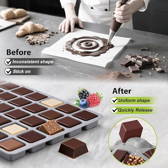 Moldes de silicona para alimentos pack 5 piezas gris miniatura 4