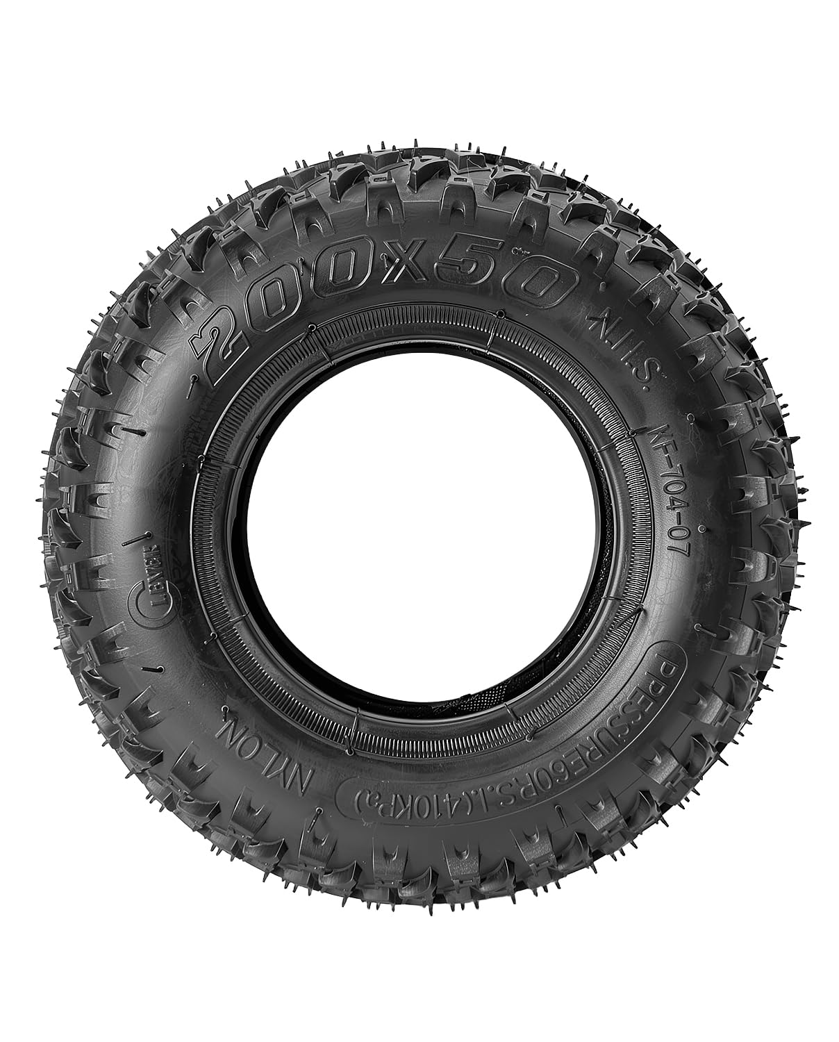 Opona terenowa 200 x 50, odpowiednia do Speedway Mini 4 Pro, opona 8x2 cali z dętką, odpowiednia do Futecher Gun Pro, Speedtrott GX12, City Bug, Razor e100 e150 skuter elektryczny