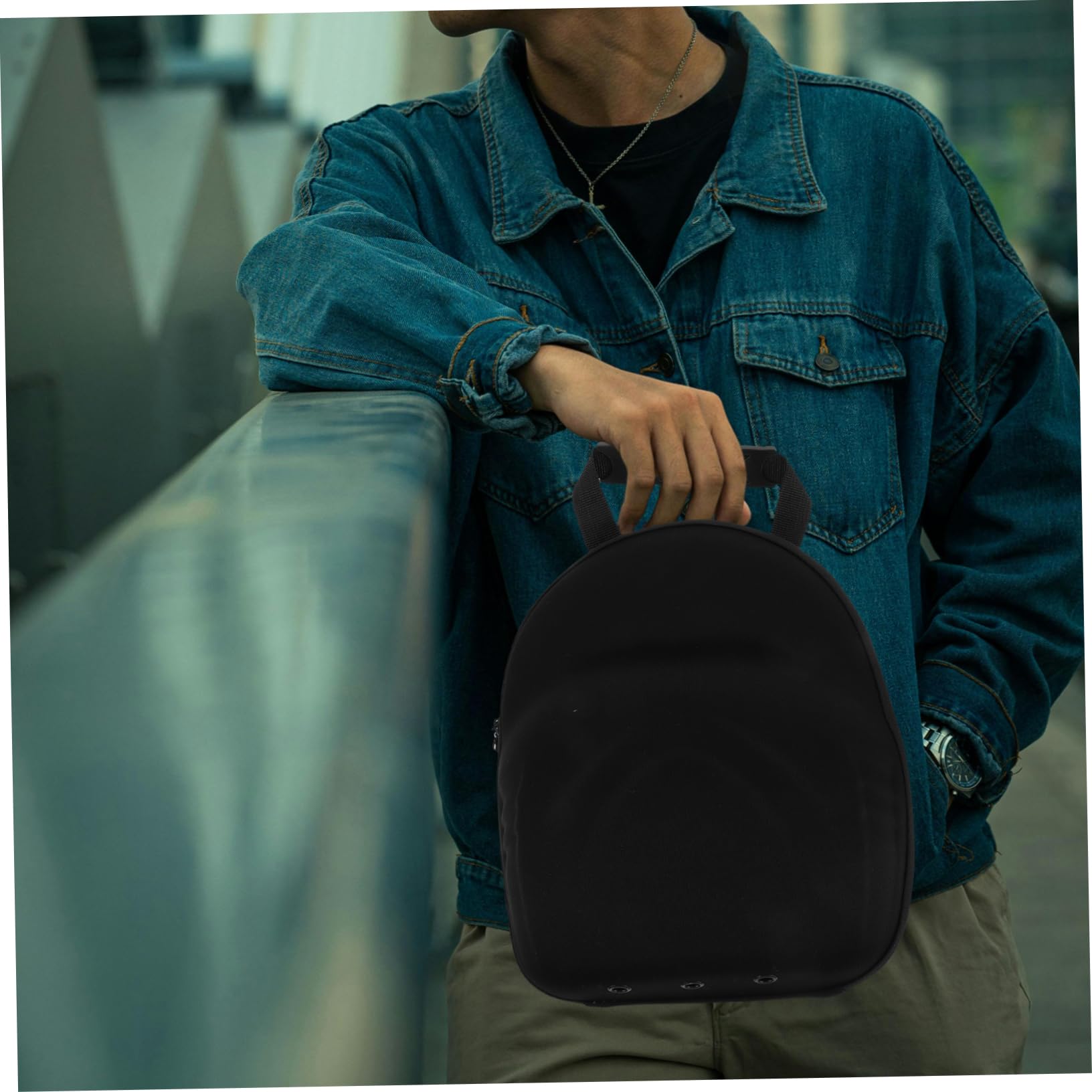 Estuche de Viaje para Gorra de Béisbol Eva Negro Antideformación | Bolsa Organizadora Portátil, Protección Uv, Almacenamiento Ligero para Hombres y Mujeres