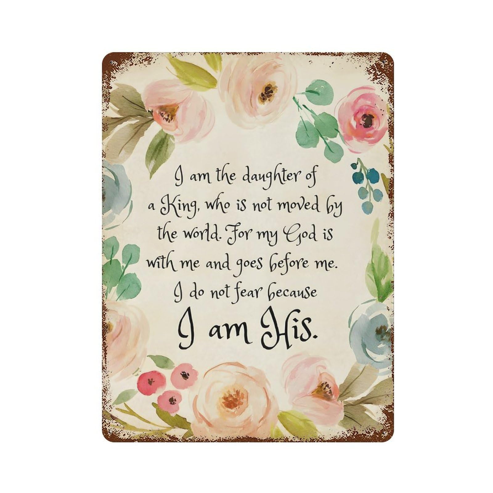 xiaoxiaoshen Bible Verse Wall Art Glory Be Prayer Wall Decor Art Metal Tin Poster Modern Home Decor Art Home Bar Shop Decorations Vintage Sign 40x30cm